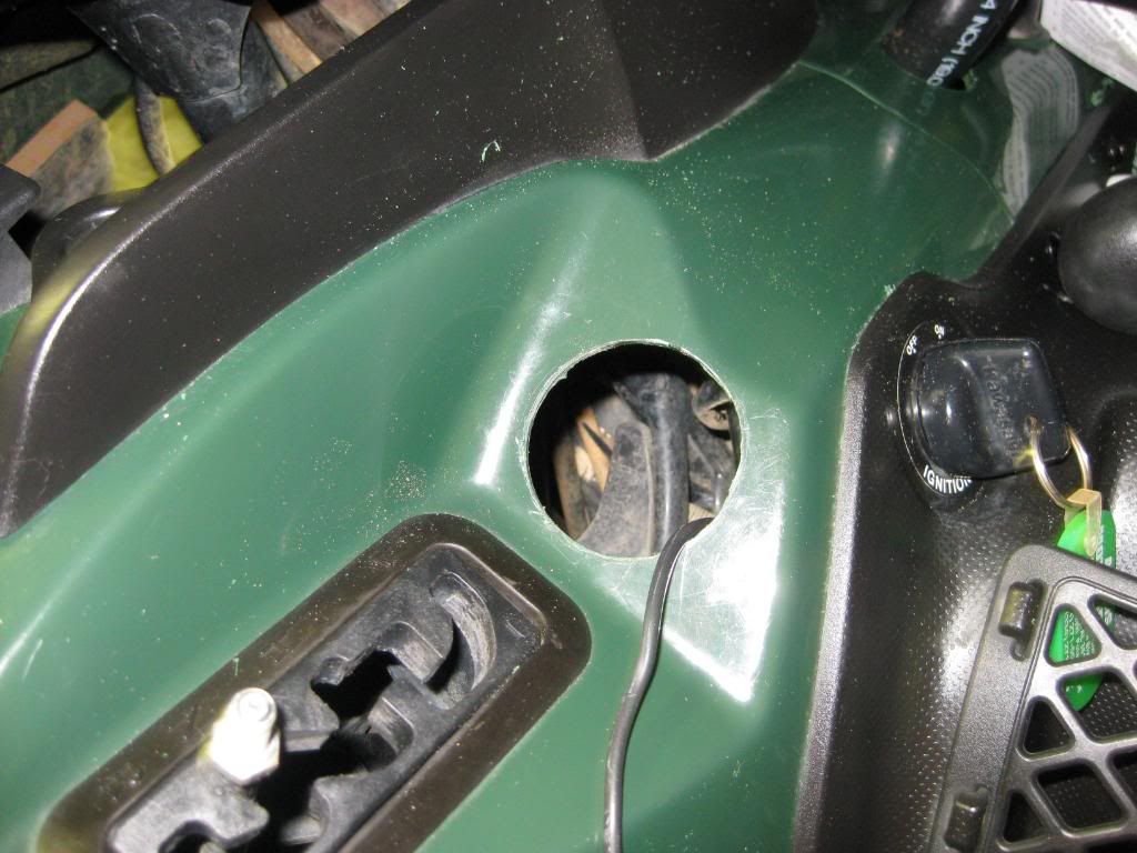 How to Brute 750 Install Temp Gauge (mechanical type) Mud in My